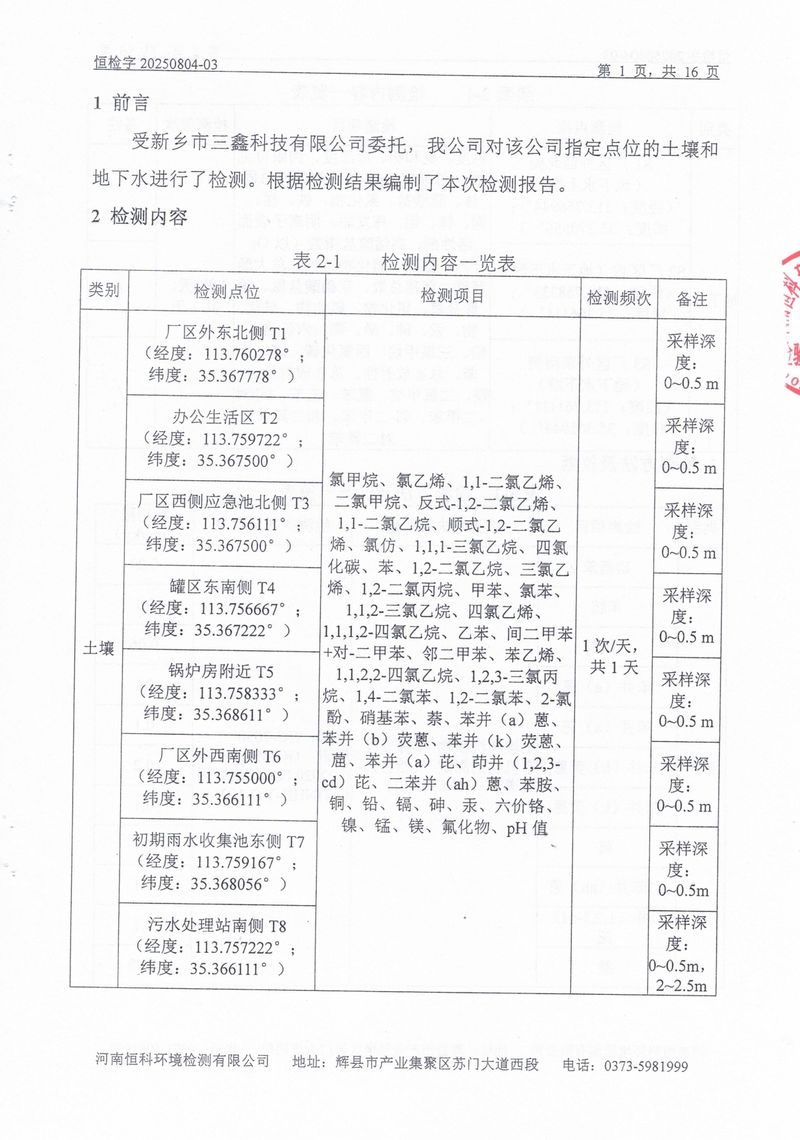 恒科检测-地下水、土壤检测报告_page-0003